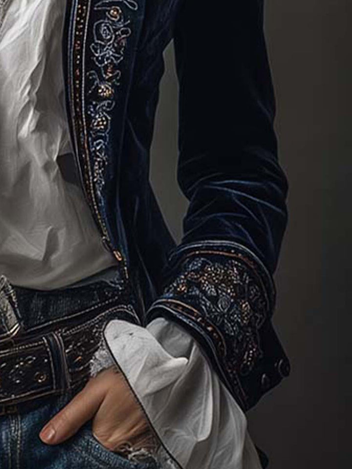 Athénaïs blazer detail