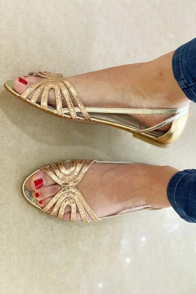 Eleonora – Golden Radiance Sandals