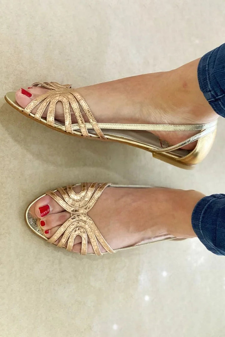 Eleonora – Golden Radiance Sandals