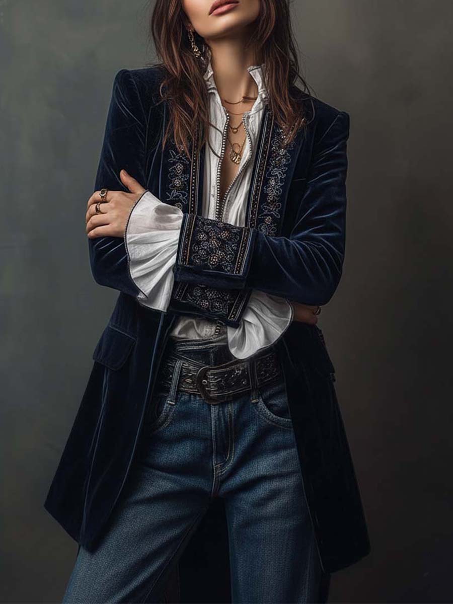 Athénaïs blazer detail