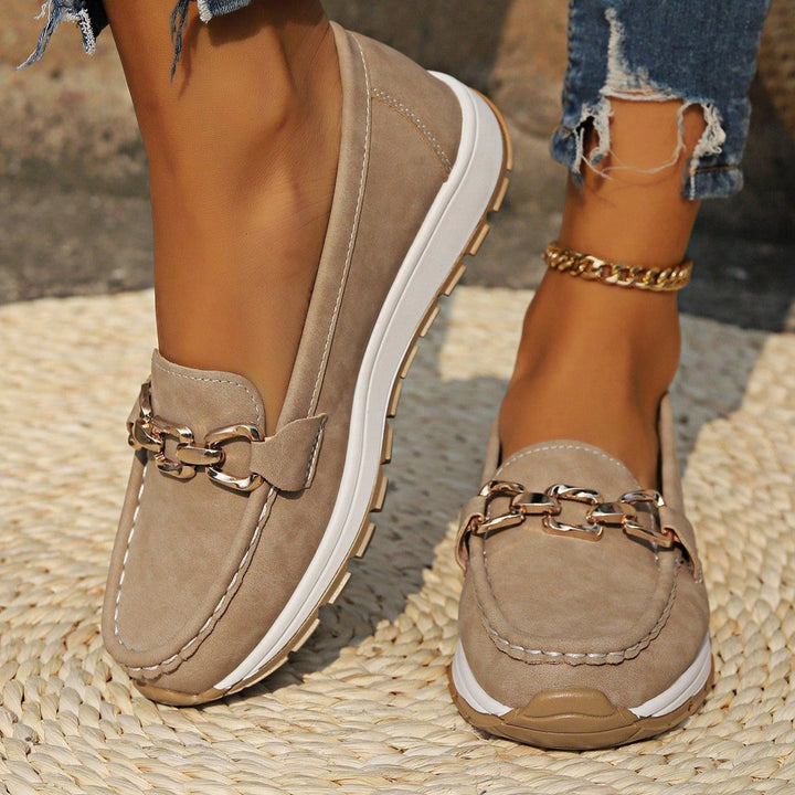 Ella Orthopedic Flat Buckle Loafers