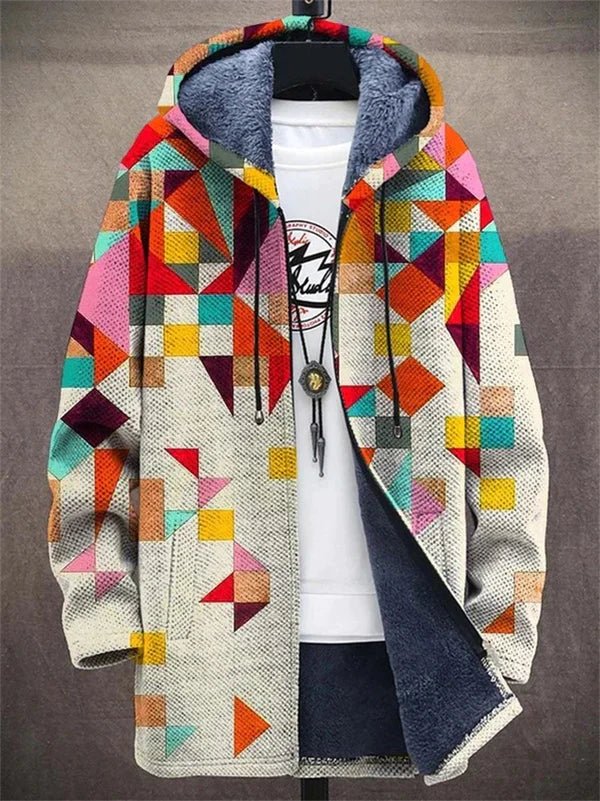 Janine Luxurious Art Print Cardigan - MultiColored