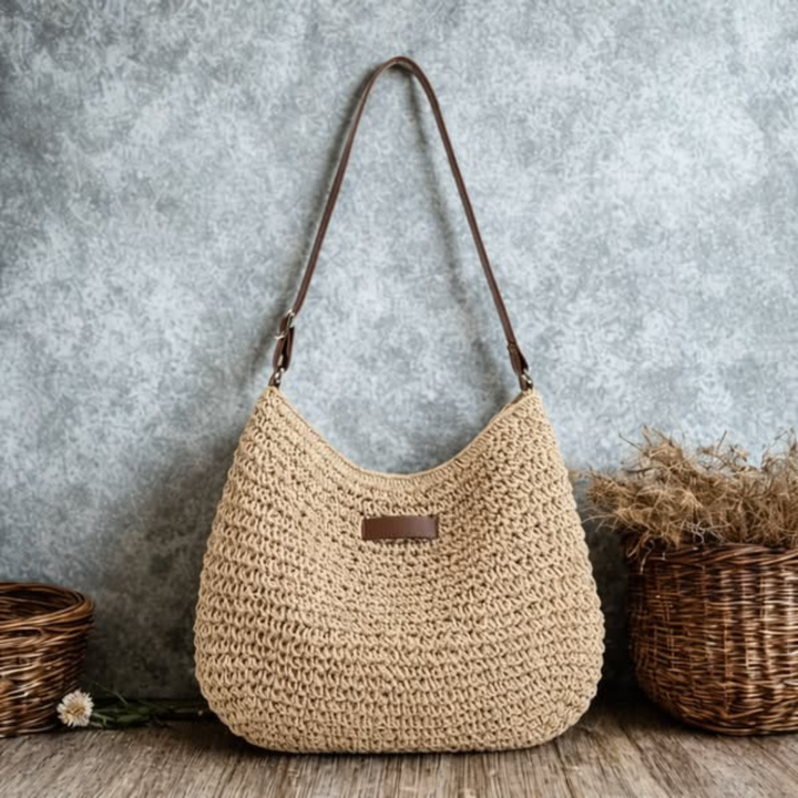 Simona Elegant Woven Shoulder Bag