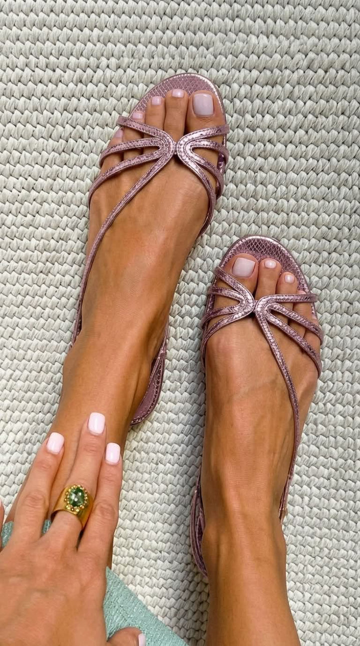 Ginevra – Golden Elegance Sandals