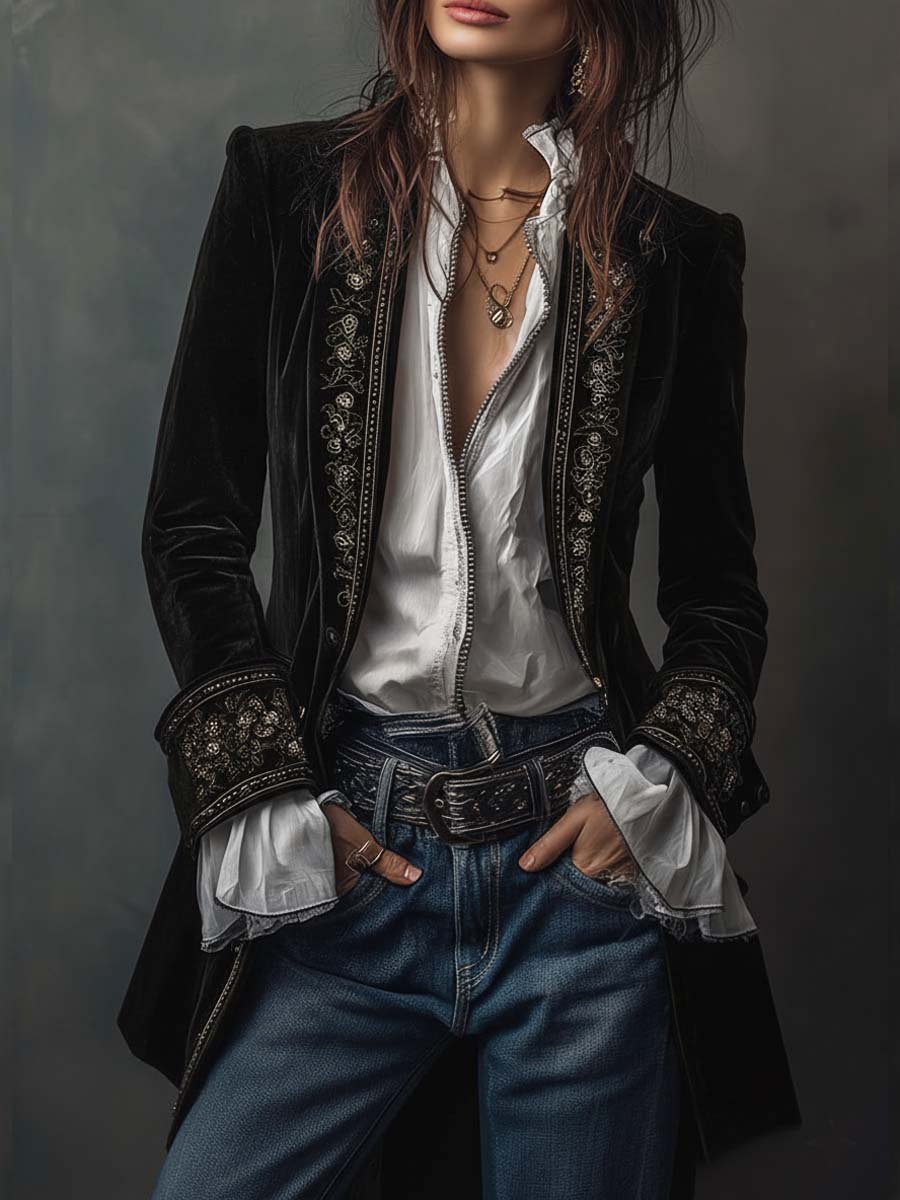 Athénaïs blazer in Black