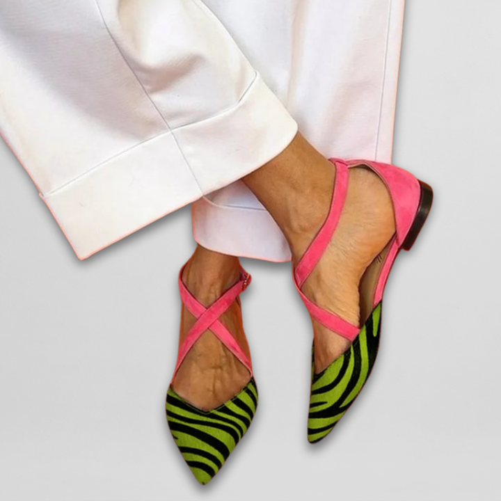 Fern | Ballet Flats with Ankle Straps