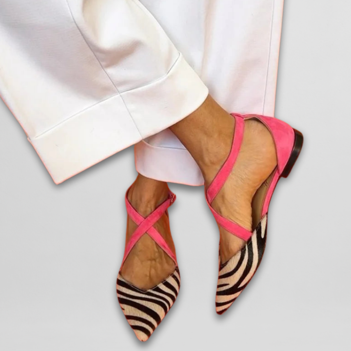 Fern | Ballet Flats with Ankle Straps