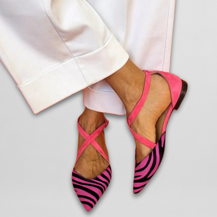 Fern | Ballet Flats with Ankle Straps