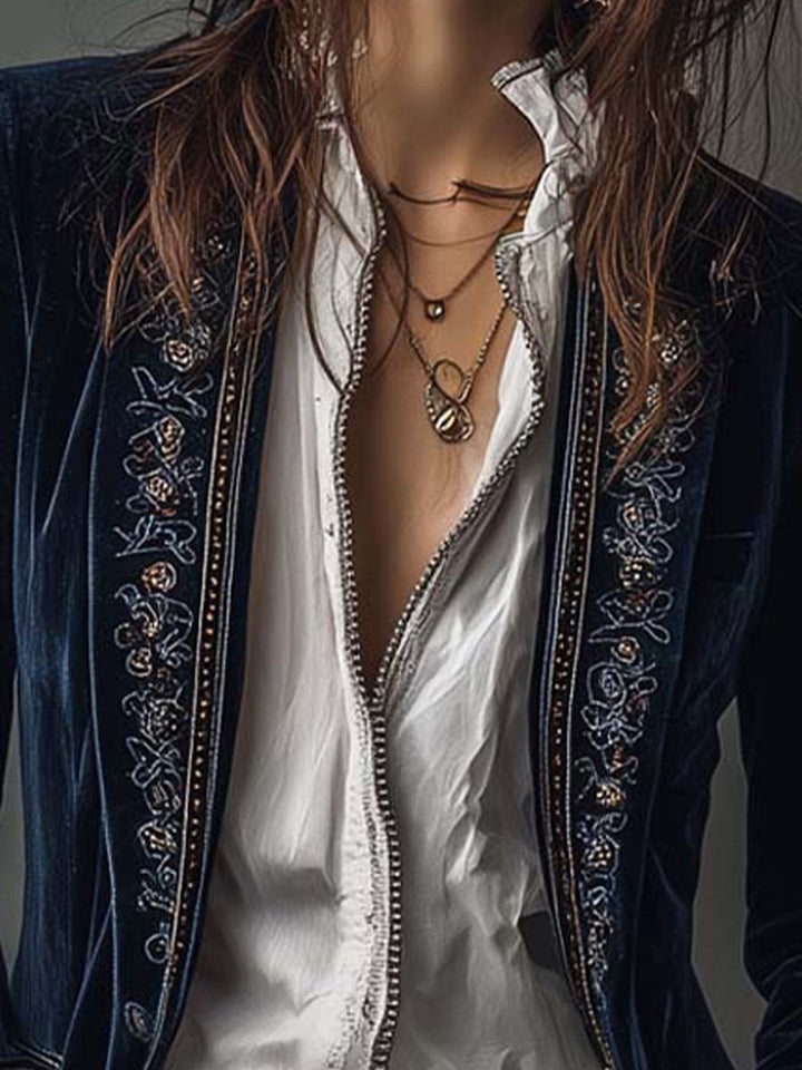 Athénaïs blazer detail
