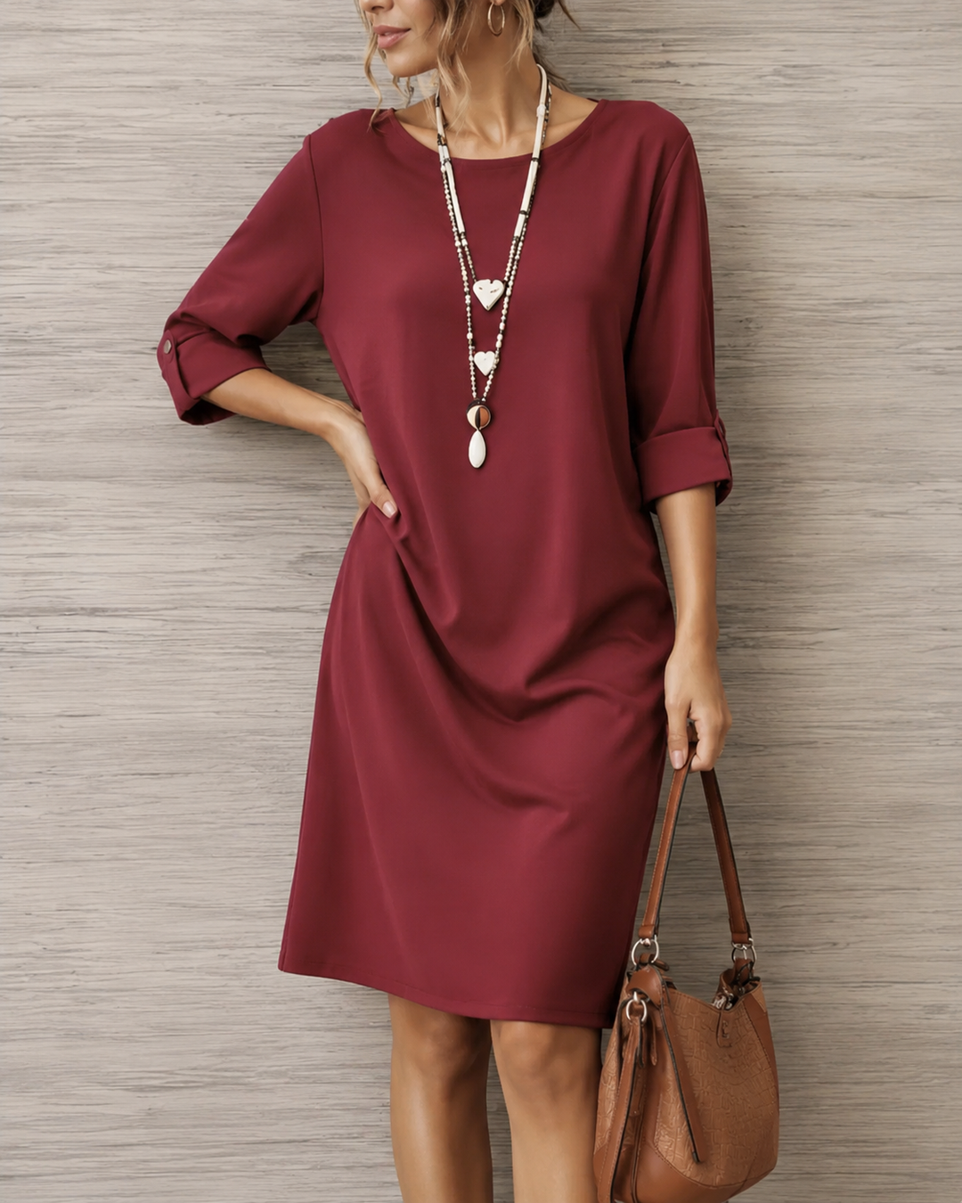 Sabine | Flowy Tummy-Flattering Midi Dress
