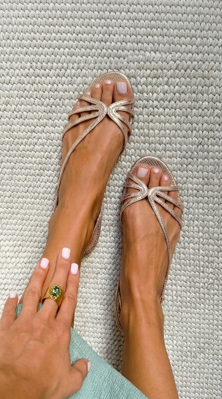 Ginevra – Golden Elegance Sandals