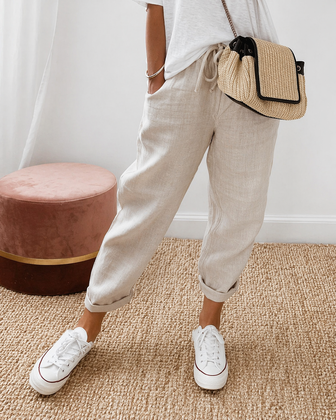 Linae Relaxed Cotton Linen Pants