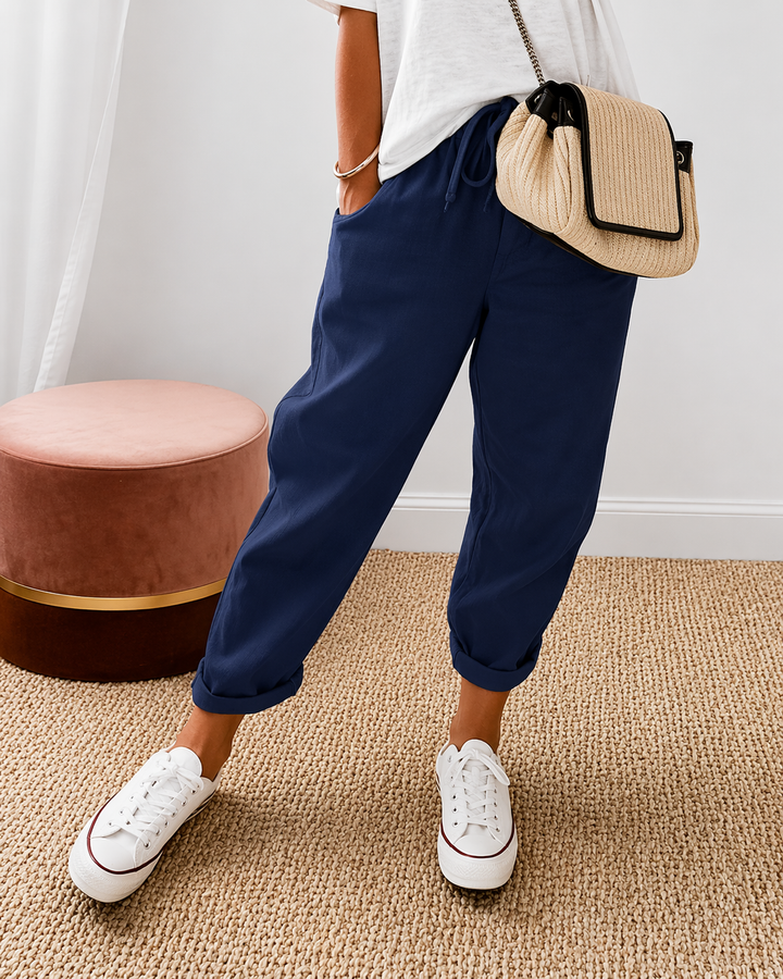 Linae Relaxed Cotton Linen Pants
