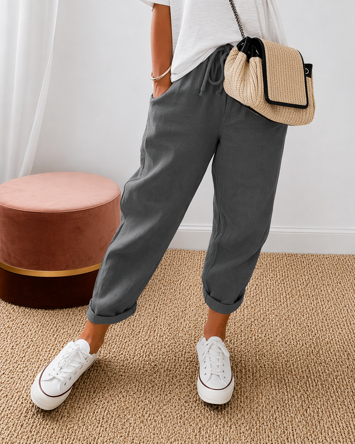 Linae Relaxed Cotton Linen Pants