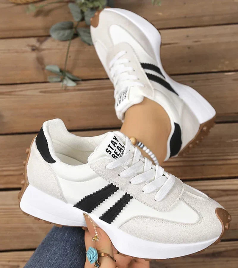 Marie Retro Stripe Comfort Sneakers