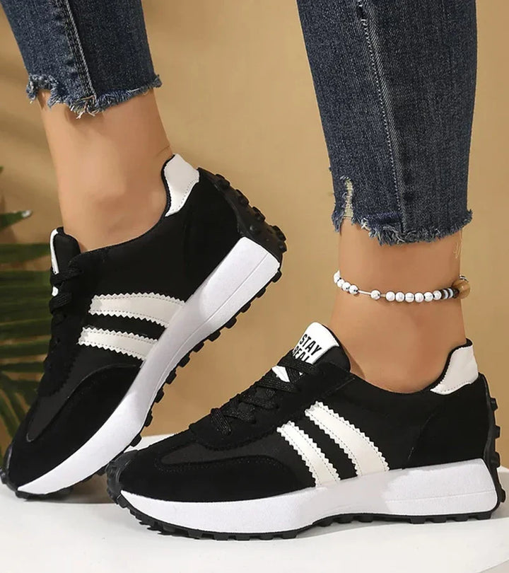 Marie Retro Stripe Comfort Sneakers