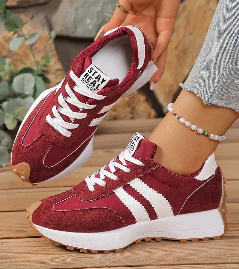 Marie Retro Stripe Comfort Sneakers