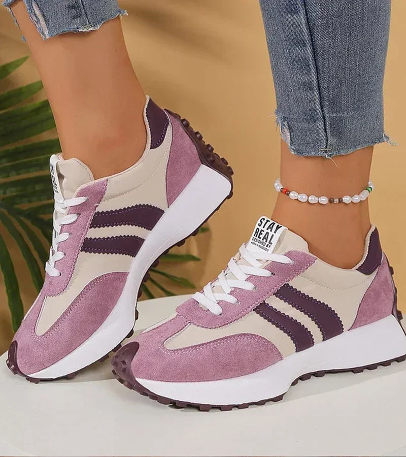 Marie Retro Stripe Comfort Sneakers