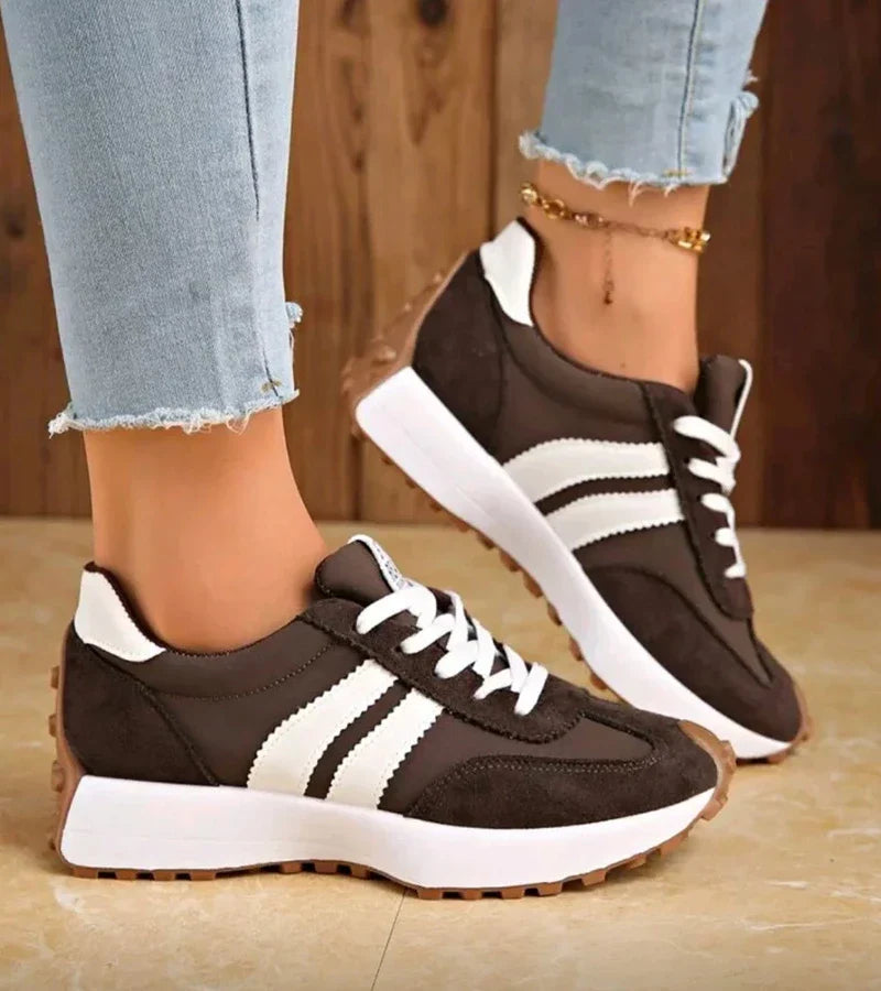 Marie Retro Stripe Comfort Sneakers