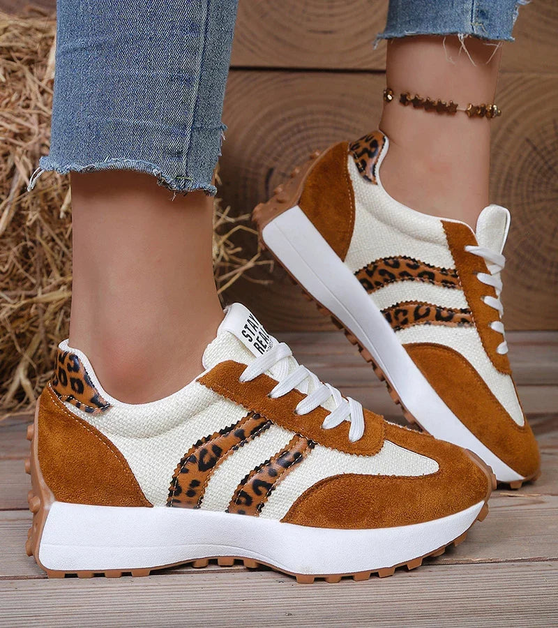 Marie Retro Stripe Comfort Sneakers