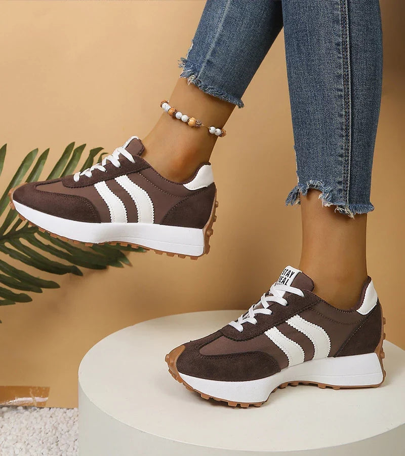 Marie Retro Stripe Comfort Sneakers