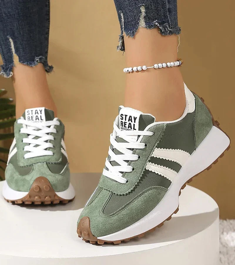 Marie Retro Stripe Comfort Sneakers