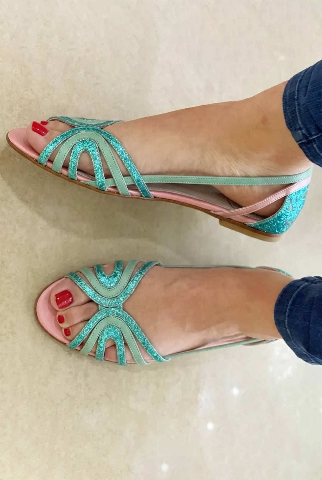 Eleonora – Golden Radiance Sandals