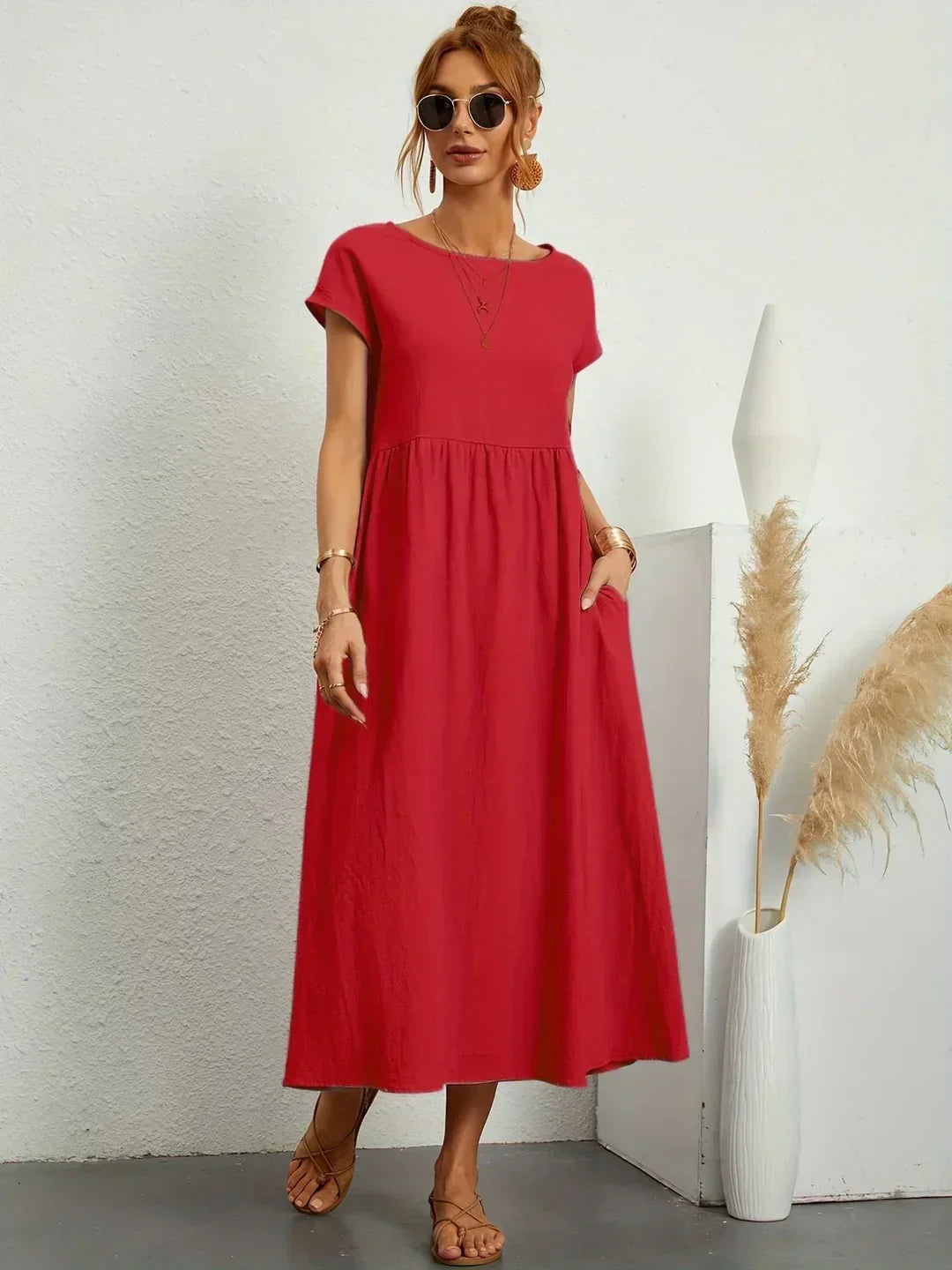 Gabrielle Flowing Midi Dress