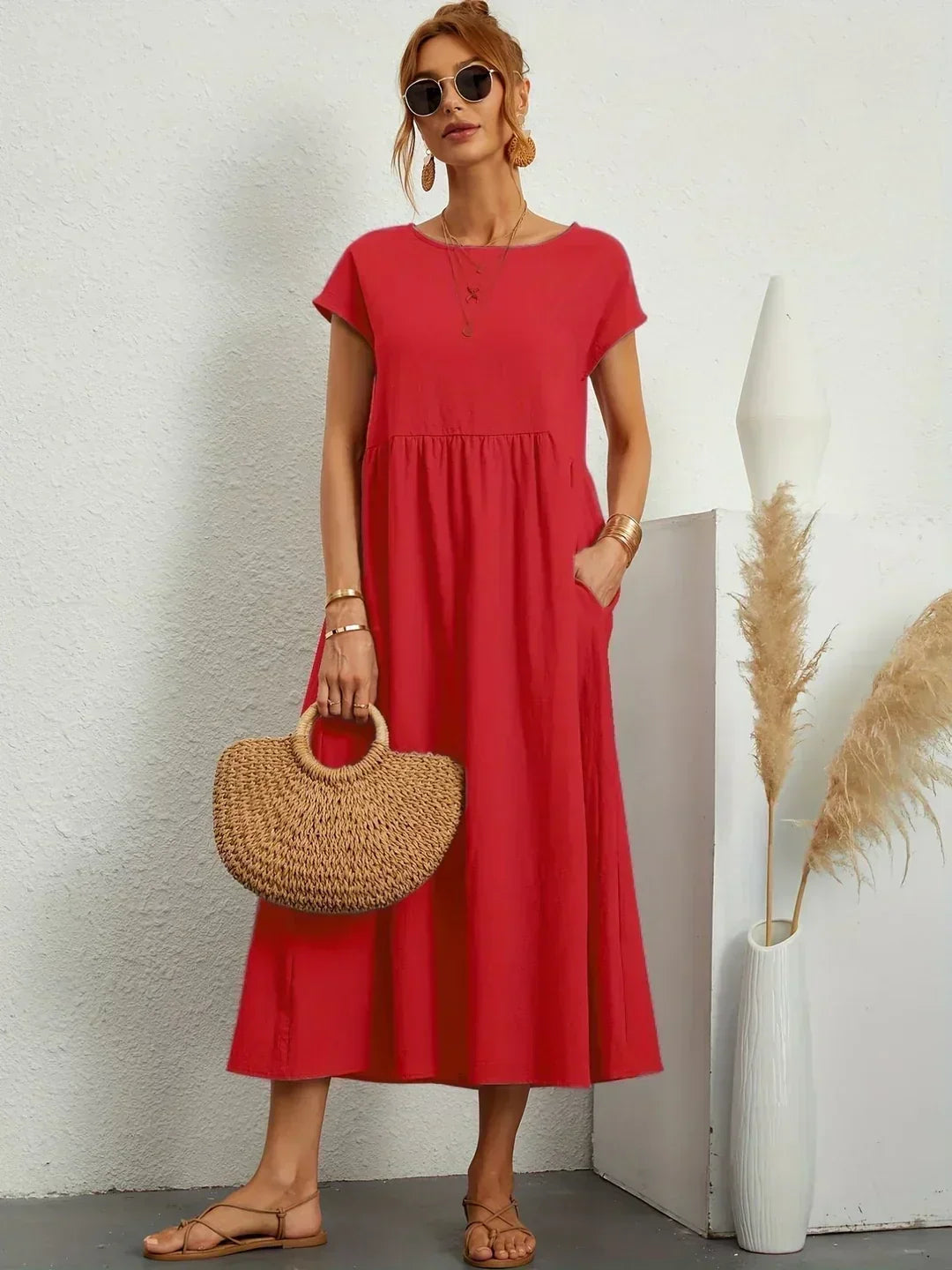 Gabrielle Flowing Midi Dress