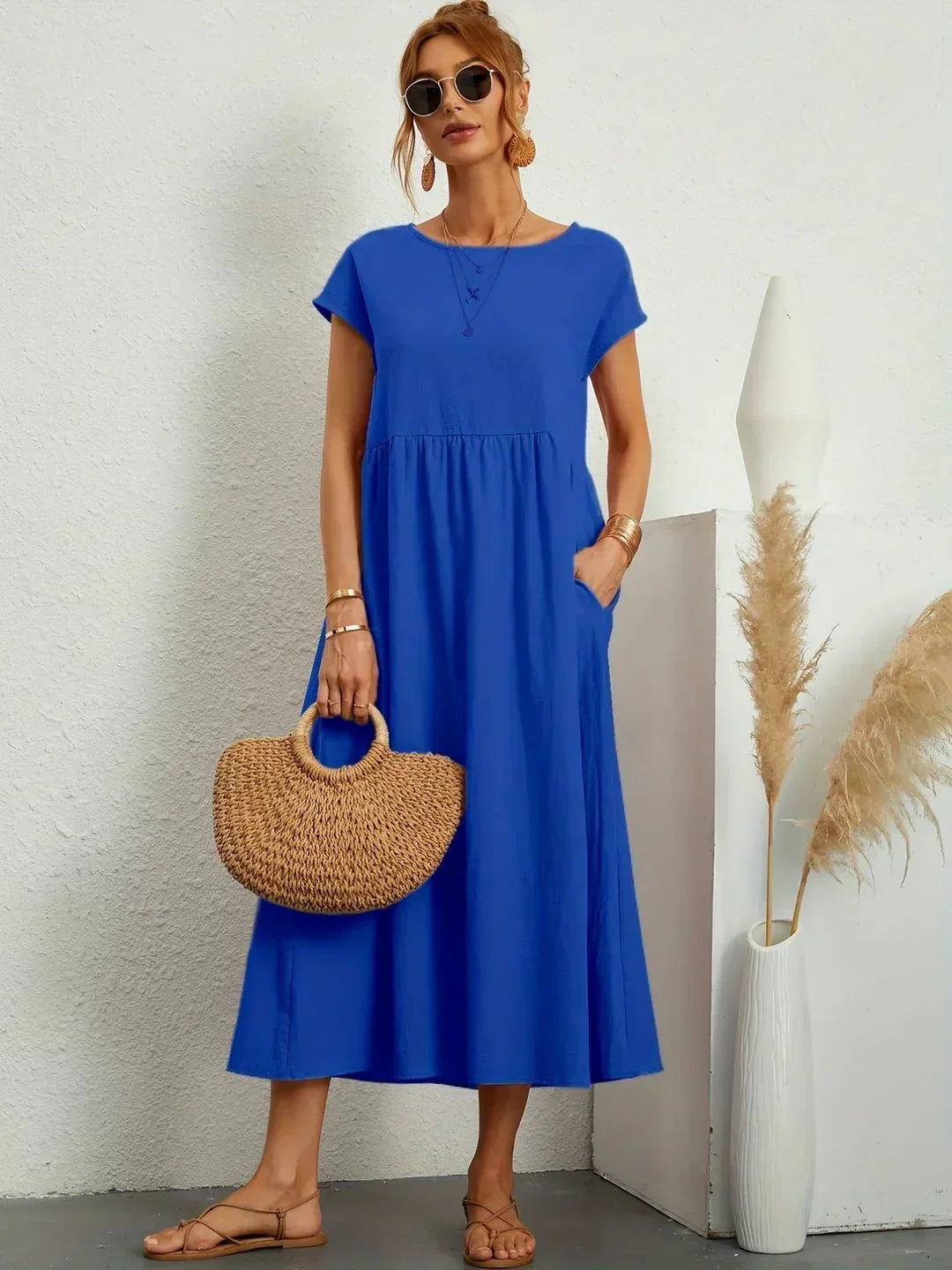 Gabrielle Flowing Midi Dress