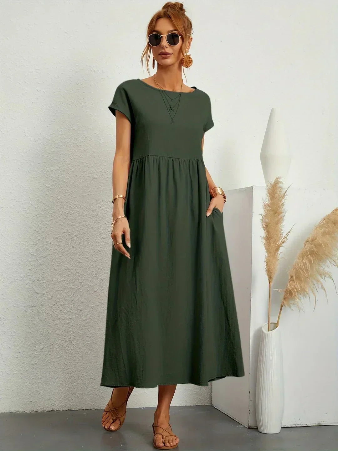 Gabrielle Flowing Midi Dress