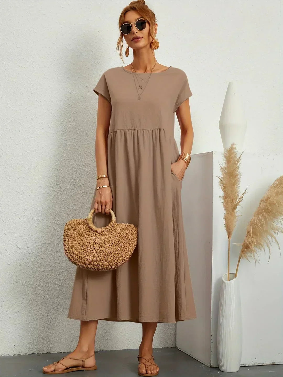 Gabrielle Flowing Midi Dress