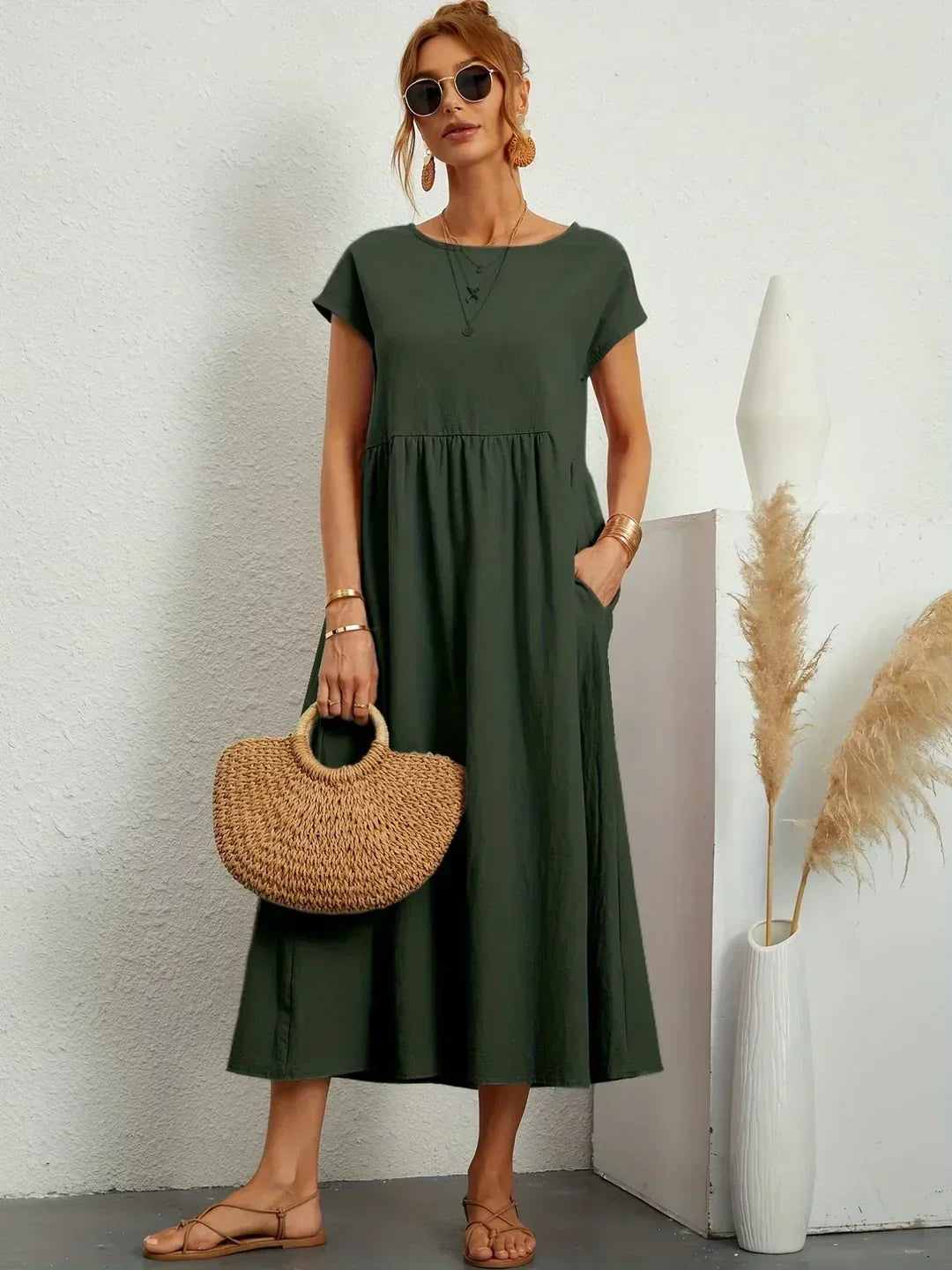 Gabrielle Flowing Midi Dress