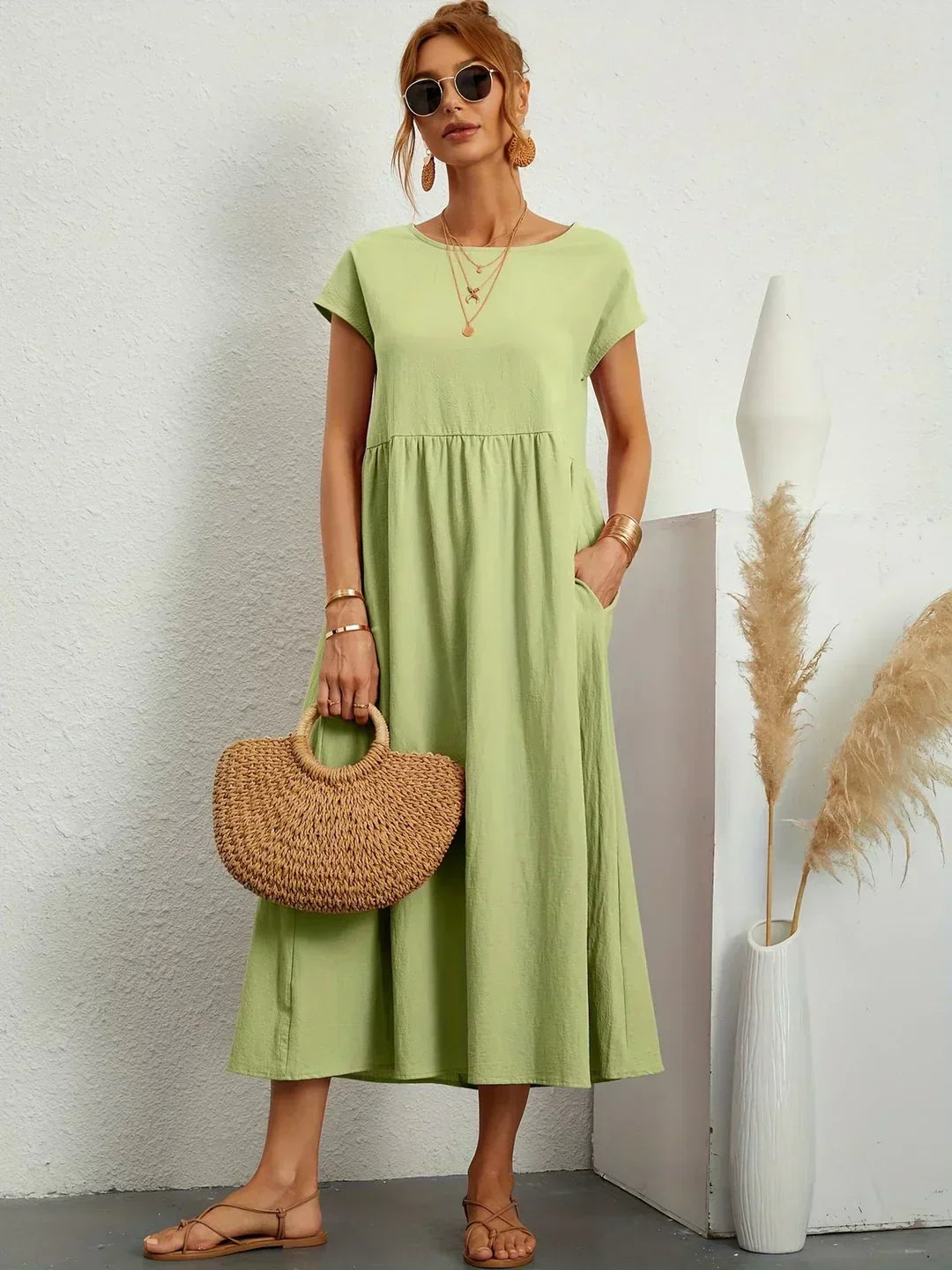 Gabrielle Flowing Midi Dress