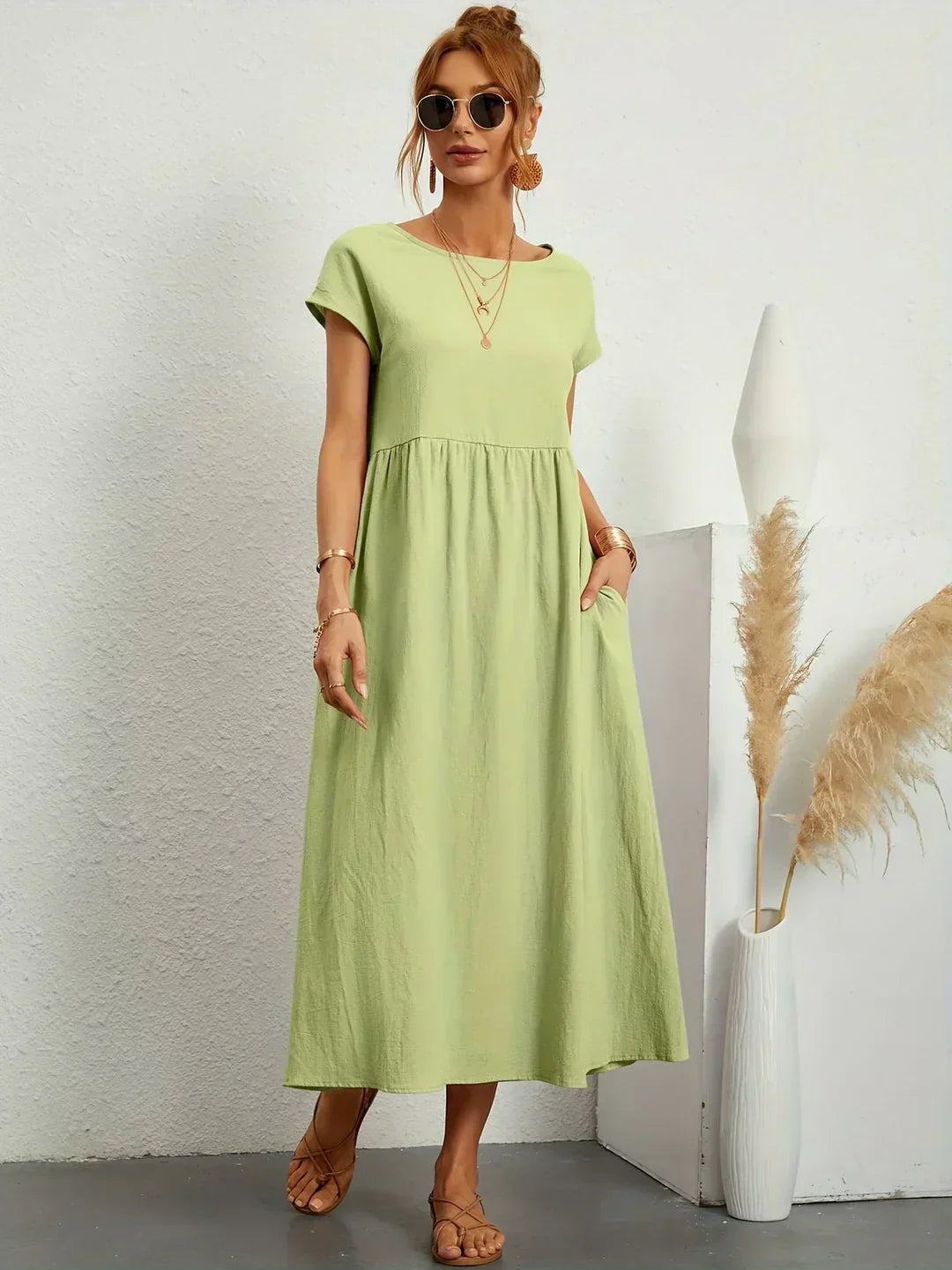 Gabrielle Flowing Midi Dress