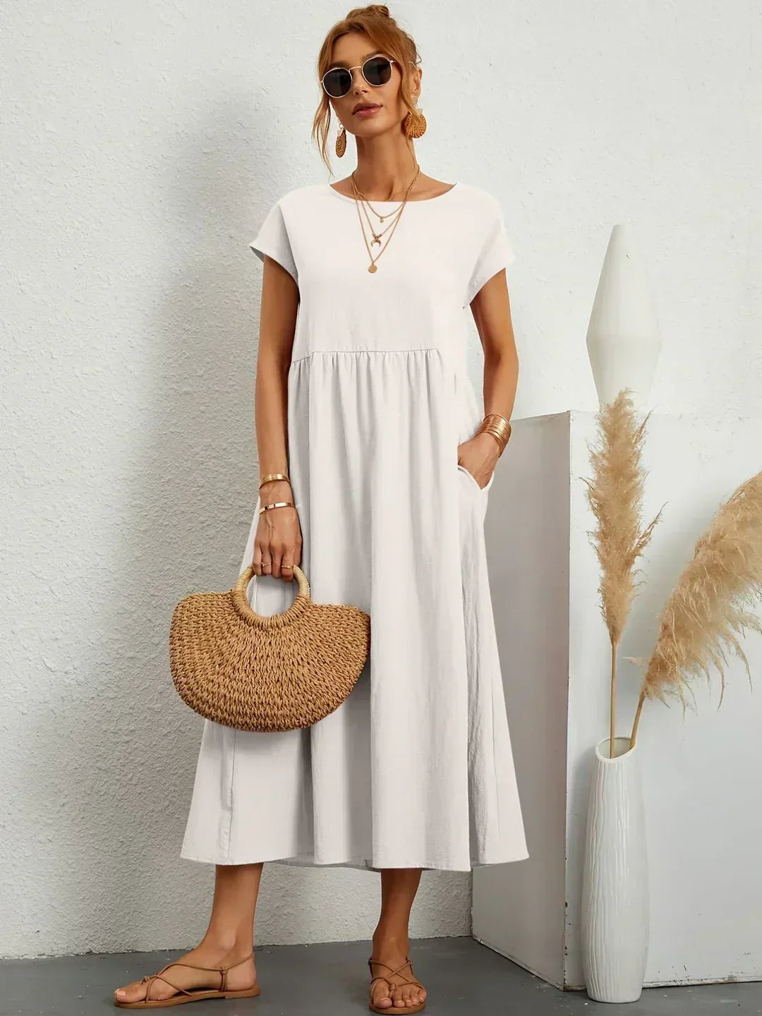 Gabrielle Flowing Midi Dress