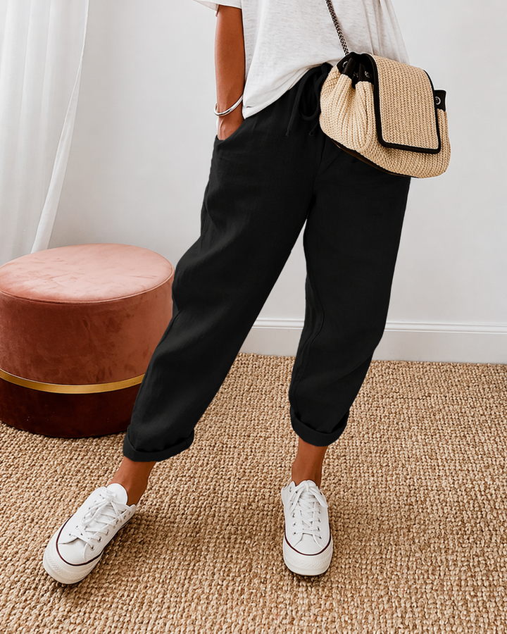 Linae Relaxed Cotton Linen Pants