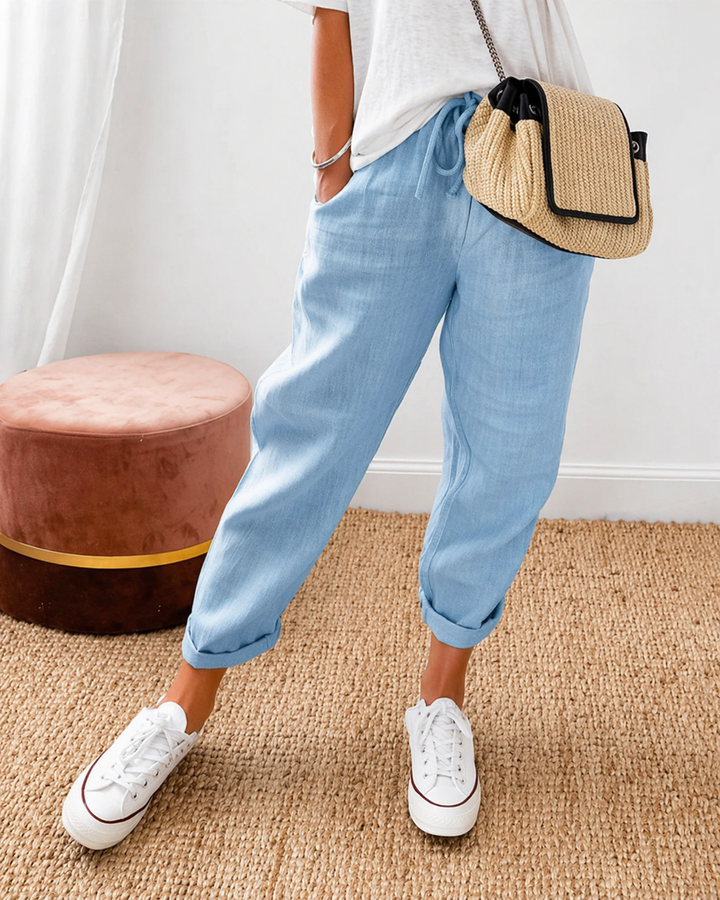 Linae Relaxed Cotton Linen Pants