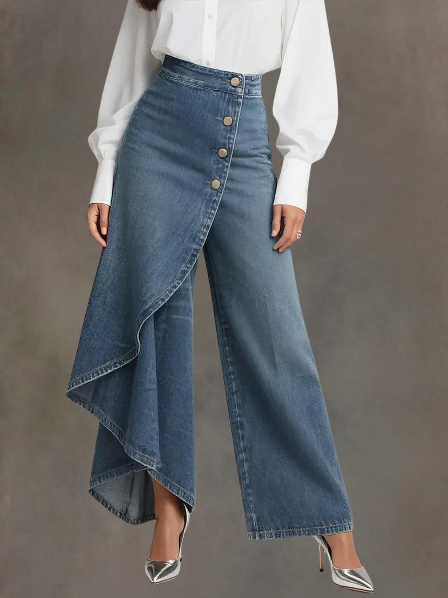 Reya High-Waisted Wide-Leg Jeans
