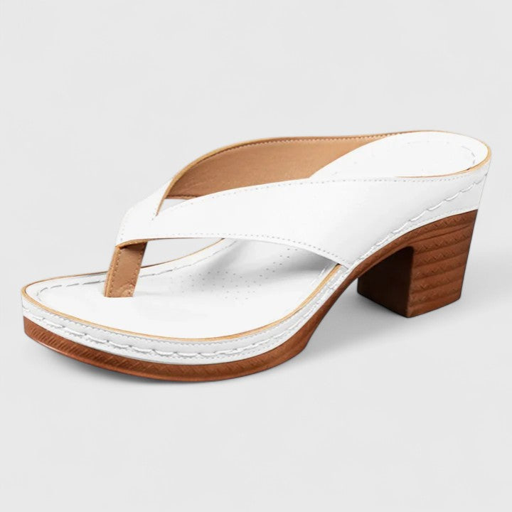 Jazrielle Orthopedic Block Heel Thong Sandals