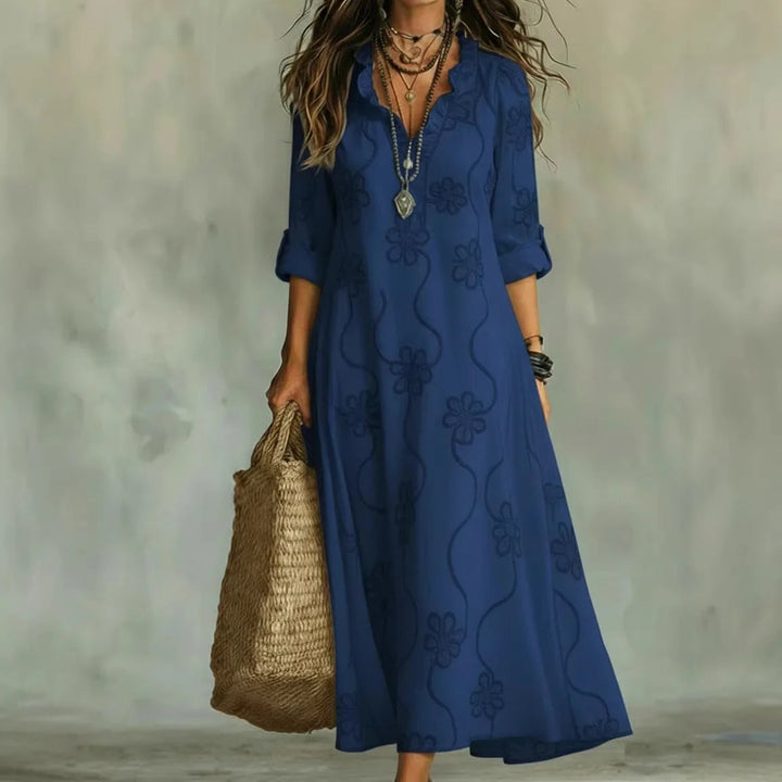 Ardyne™ | Embroidered Floral Maxi Dress
