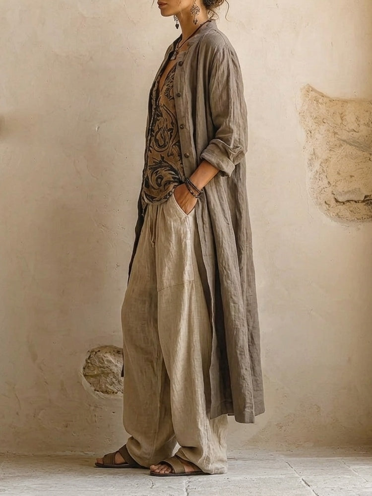 Nancy | Three-Piece Linen Set