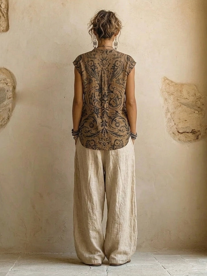 Nancy | Three-Piece Linen Set