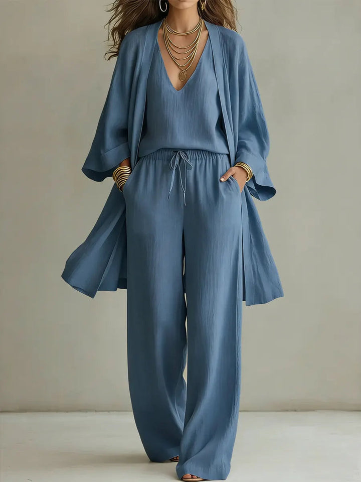 Isabelle Relaxed Linen Three Piece Set