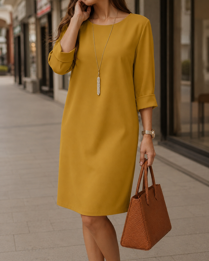 Sabine | Flowy Tummy-Flattering Midi Dress