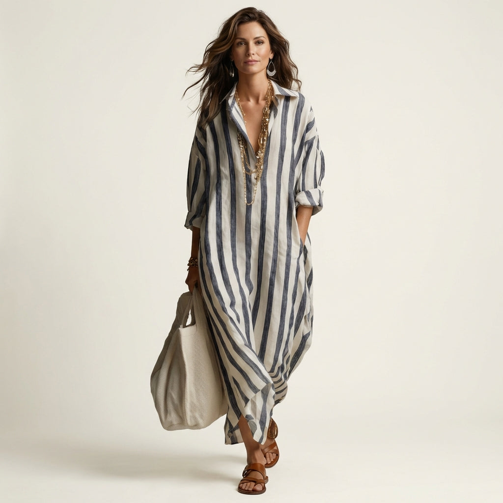 Carra Striped Maxi Dress