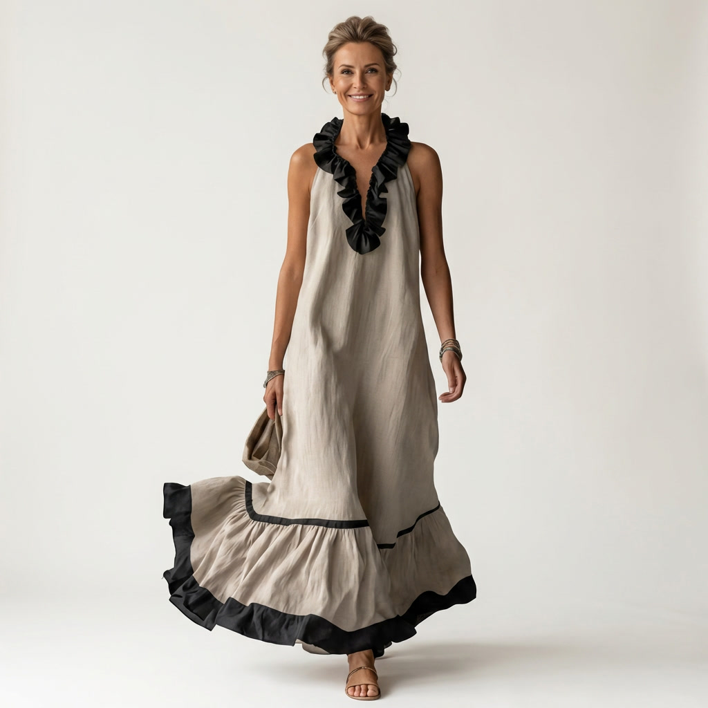 Mayline Maxi Dress - Beige