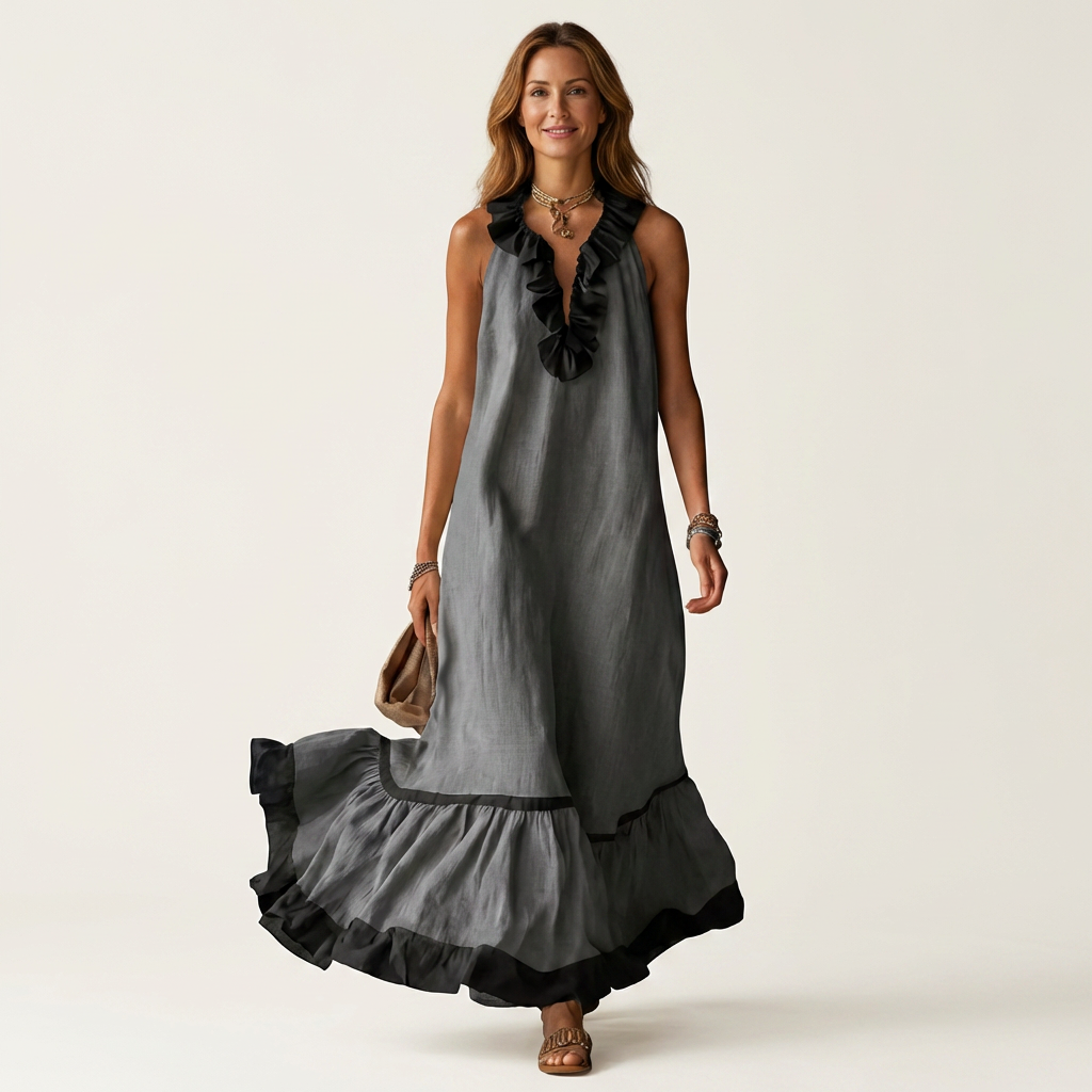 Mayline Maxi Dress - Dark Gray