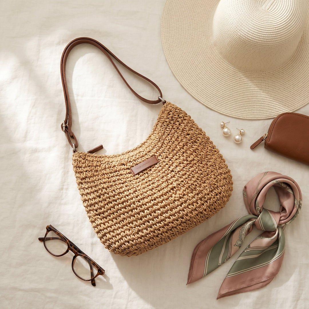 Simona Elegant Woven Shoulder Bag
