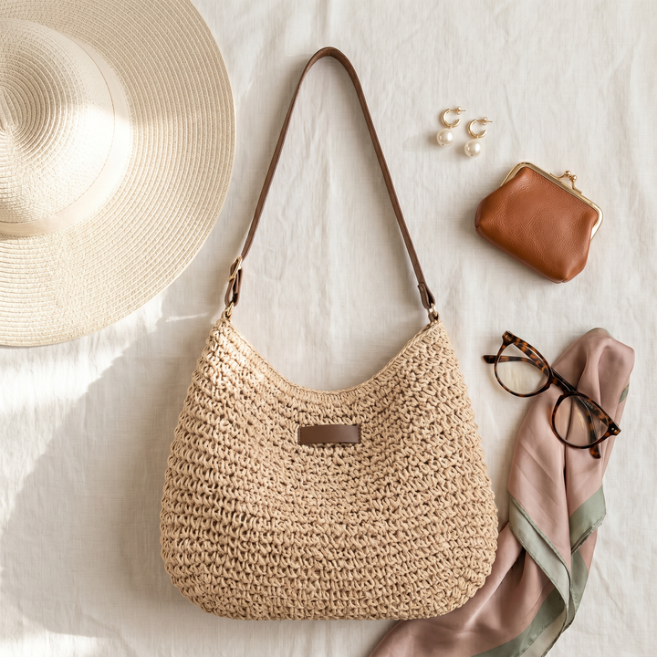 Simona Elegant Woven Shoulder Bag